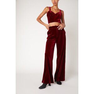 NWT BLANKNYC VELVET SNEAK PEAK PLEATED PANTS TROUSERS SZ 27